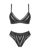 Комплект білизни Obsessive Natilya 2-pcs set XS/S, black, бюстгальтер, трусики photo 3