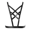 Портупея з екошкіри Bijoux Indiscrets Maze – Cross Cleavage Harness Black photo 2