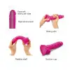 Реалістичний фалоімітатор Strap-On-Me Sliding Skin Realistic Dildo Fuchsia - L, ефект рухливої шкіри photo 2