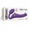 Безремінний страпон з вібрацією Strap-On-Me Vibrating Violet M, діаметр 3,3 см, пульт ДК, регульован photo 5