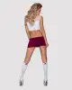 Еротичний костюм студентки Obsessive Student 4 pcs costume S/M, топ, спідниця, стринги, гольфи photo 2