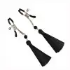 Затискач для сосків Art of Sex - Nipple clamps Black Tassels photo 2