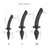 Анальная пробка с дилдо 2в1 Strap-On-Me SWITCH PLUG-IN DILDO Black XXL, диаметр 5,2/3,9 см photo 4