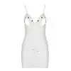 Сорочка з вирізами на грудях + стрінги LOVELIA CHEMISE white L/XL - Passion photo 5