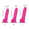 Реалістичний фалоімітатор Strap-On-Me Sliding Skin Realistic Dildo Fuchsia - L, ефект рухливої шкіри photo 3
