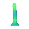 Фалоімітатор, що світиться в темряві, ADDICTION Rave 8″, Glow in the Dark Dildo Blue Green, 20,3 см photo 3