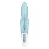 Вібратор-кролик Satisfyer Touch Me Blue, подвійний відросток, 3 потужні мотори photo 6