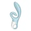 Вібратор-кролик Satisfyer Touch Me Blue, подвійний відросток, 3 потужні мотори photo 2