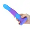 Фалоімітатор, що світиться в темряві, ADDICTION Rave 8″ Glow in the Dark Dildo Blue Purple, 20,3 см photo 5