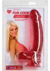 Фалоімітатор Carmen's Fun Cock 8 inch Jel-Lee, Red Glitter 18х4,5 см photo 2
