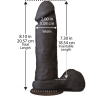 Фаллоимитатор Doc Johnson The Realistic Cock 8 inch Black - ULTRASKYN photo 2