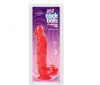 Фалоімітатор Doc Johnson Jelly Jewels - Cock and Balls with Suction Cup - Red photo 2