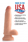 Фаллоимитатор-6 Inch Ultra Real Dual Layer Suction Cup Dildo 13х4,5 см. photo 7