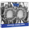 Tom of Finland Locking Chain Cuffs - металеві манжети photo 5