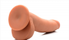 8 Inch Ultra Real Dual Layer Suction Cup Dildo - Medium Skin Tone - фаллоимитатор 18х5 см. photo 3