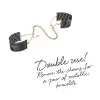 Прикраса-наручники Bijoux Indiscrets Desir Metallique Handcuffs - Black photo 2