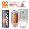 Tenga Spinner Masturbator Hexa спиральный мастурбатор, 13х4.5 см photo 5