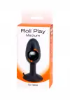 Seven Creations Roll Play Medium - анальная пробка с шариком внутри, 8,8х3,5 см photo 2