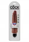 Реалістичний вібратор King Cock 8 '' Vibr Stiffy, 21х6 см, коричневий photo 3