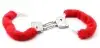 Наручники BEGINNERS FURRY CUFFS - RED photo 2