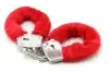 Наручники BEGINNERS FURRY CUFFS - RED photo 3