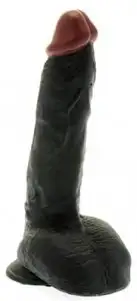 Афро фаллос MIGHTY MUSCLE 9 BLACK COCK photo 1