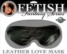 Кожаная маска на глаза LEATHER LOVE MASK BLACK photo 1