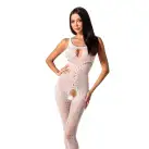 Бодістокінг з доступом до інтимних місць Passion BS078 white photo 1