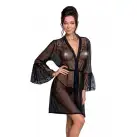 Воздушный пеньюар LOVELIA PEIGNOIR black L/XL - Passion photo 1