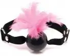 Кляп с перьями  FEATHER BALL GAG photo 1
