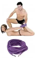 Бондаж JAPANESE SILK ROPE PURPLE photo 4