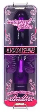 Вибратор EVOLVED SLENDERS FLUTTER CLEAR PURPLE photo 6