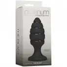 Анальний плаг зі спіральним каналом Doc Johnson Platinum Premium Silicone — The Blast — Black photo 2