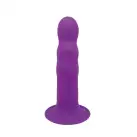 Двошаровий ділдо з вібрацією Adrien Lastic Hitsens 3 Purple, відмінно для страпона, діаметр 4 см photo 1