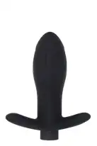 Анальная пробка с вибрацией MAI Attraction Toys №87 Black перезаряжаемая, длина 11см, диаметр 3,5см photo 1