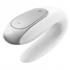 Смартвібратор для пар Satisfyer Double Fun (White) з пультом ДК photo 4