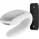 Смартвібратор для пар Satisfyer Double Fun (White) з пультом ДК photo 1