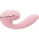 Вакуумний вібратор Kistoy Tina Mini Pink, вагінально-кліторальний photo 1