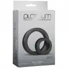 Набір ерекційних кілець Doc Johnson Platinum Premium Silicone — The C-Rings — Charcoal photo 2