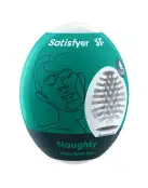 Самозмащувальний мастурбатор-яйце Satisfyer Masturbator Egg Naughty, одноразовий, не потребує змазки photo 1