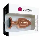 Металева анальна пробка із прикрасою у вигляді кристалу Dorcel - Diamond Plug Rose Gold L photo 5