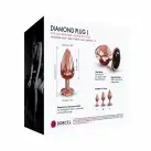 Металева анальна пробка із прикрасою у вигляді кристалу Dorcel - Diamond Plug Rose Gold L photo 6