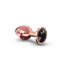 Металева анальна пробка із прикрасою у вигляді кристалу Dorcel - Diamond Plug Rose Gold M photo 1