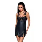 Бебі-дол з еко-шкіри та мережива Loona Chemise black S/M - Passion photo 1