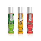 Набор для двоих «Сочный фрукт»: 3 вкусовые смазки System JO, яйцо-мастурбатор, кубик с позами  photo 2