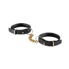 Наручники з екошкіри Bijoux Indiscrets Maze – Thin Handcuffs Black photo 1