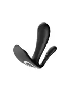 Подвійний смарт-вібратор у трусики Satisfyer Top Secret+ Black photo 1