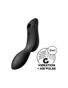 Вакуумний стимулятор з вібрацією Satisfyer Curvy Trinity 2 Black photo 1