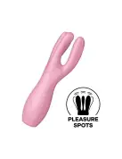Кліторальний вібратор Satisfyer Threesome 3 Pink з трьома пальчиками photo 1