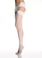 Чулки с вышивкой LEG9021W photo 1